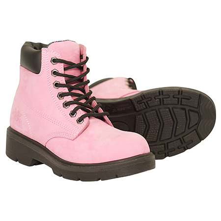 Pink Industrial Waterproof Work Boot 